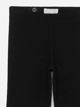 Ausgestellte Ripp-Leggings