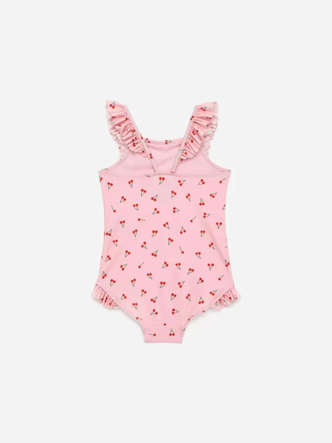 Badeanzug mit Rüschendetail Badeanzug mit Rüschendetail