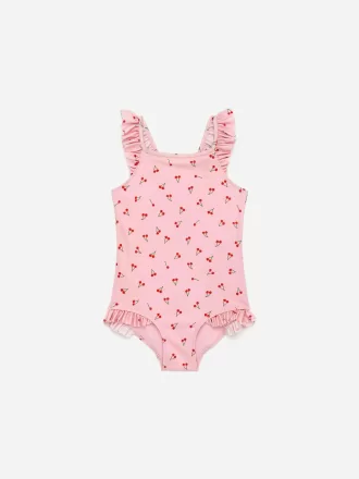 Badeanzug mit Rüschendetail