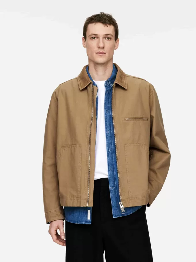 Baumwoll-Canvas-Jacke