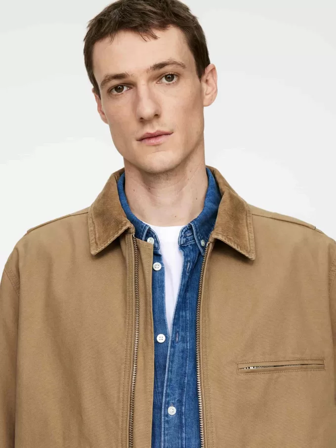 Baumwoll-Canvas-Jacke