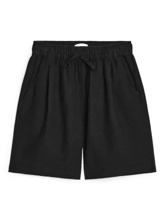 Baumwoll-Leinen-Shorts