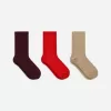 Baumwollrippsocken im 3er-Set Baumwollrippsocken im 3er-Set