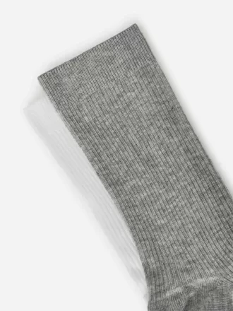 Baumwollrippsocken im 5er-Set