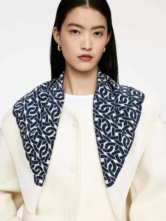 Bedruckter Seidenschal Bedruckter Seidenschal