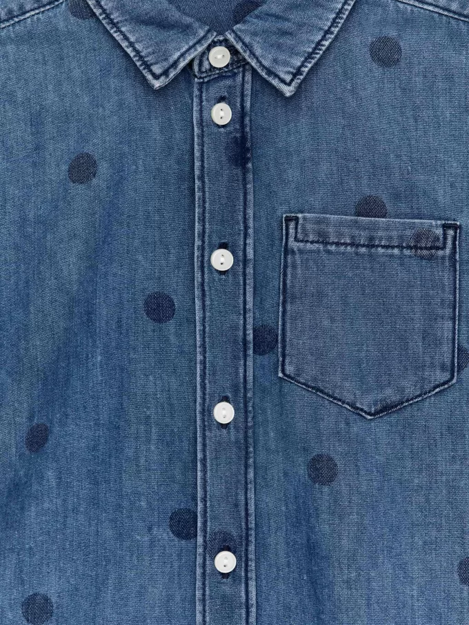 Bedrucktes Jeanshemd Bedrucktes Jeanshemd