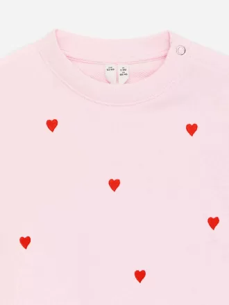 Besticktes Baumwoll-Sweatshirt