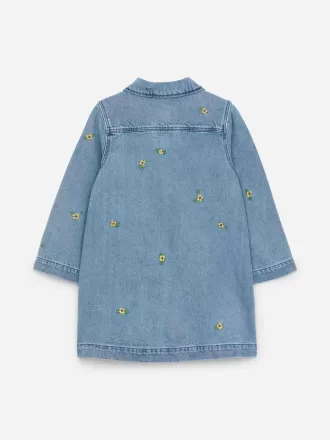 Besticktes Jeanskleid