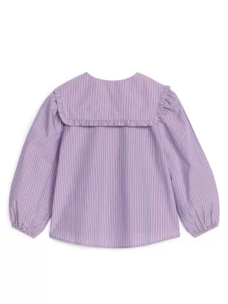 Bluse mit Rüschenkragen