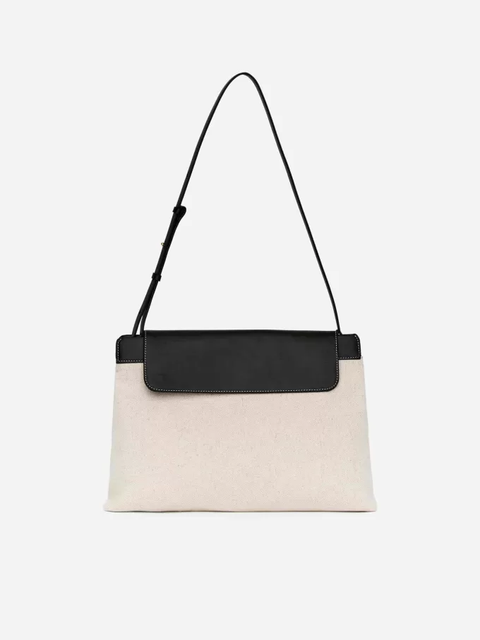 Canvas-Ledertasche