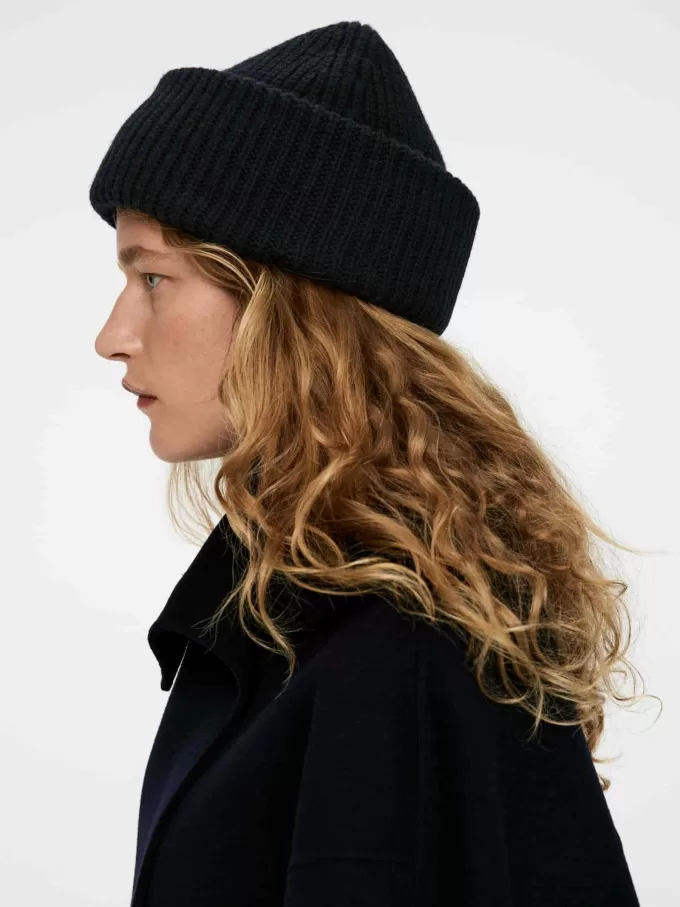 Doppelt gefaltete Wollmütze Doppelt gefaltete Wollmütze