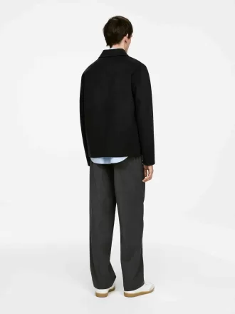 Doubleface-Jacke aus Wollmischung