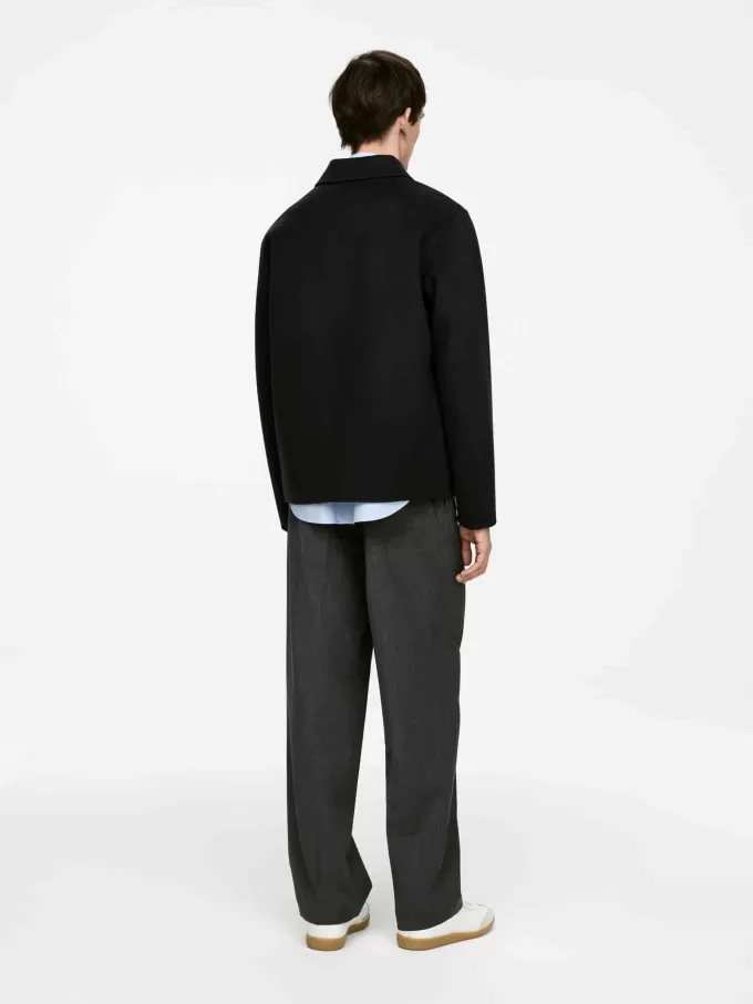 Doubleface-Jacke aus Wollmischung