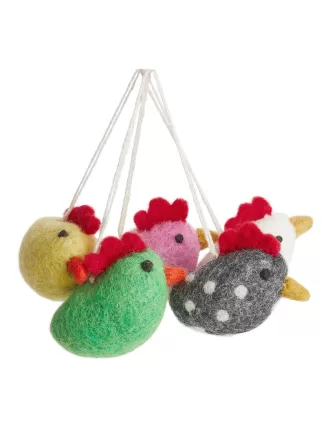 Eine Welt voller gefilzter Osterdekorationen