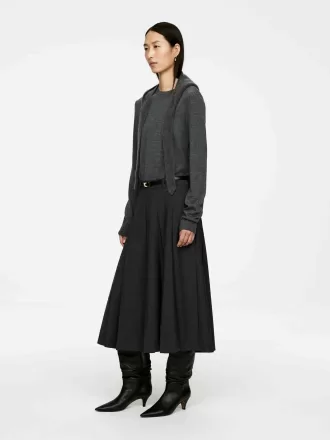 Faltenrock aus Wollmischung