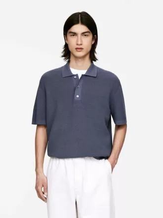 Feinstrick-Poloshirt