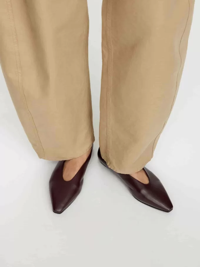 Flache Lederschuhe Flache Lederschuhe