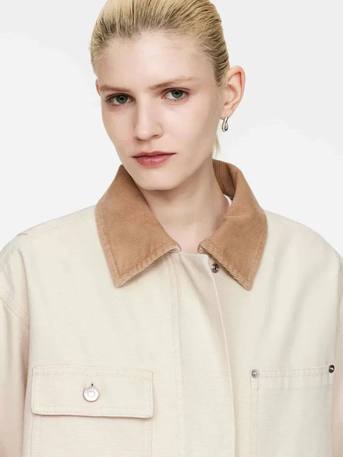 Gefütterte Canvas-Jacke Gefütterte Canvas-Jacke