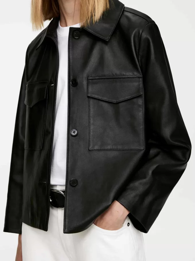 Gefütterte Lederjacke Gefütterte Lederjacke