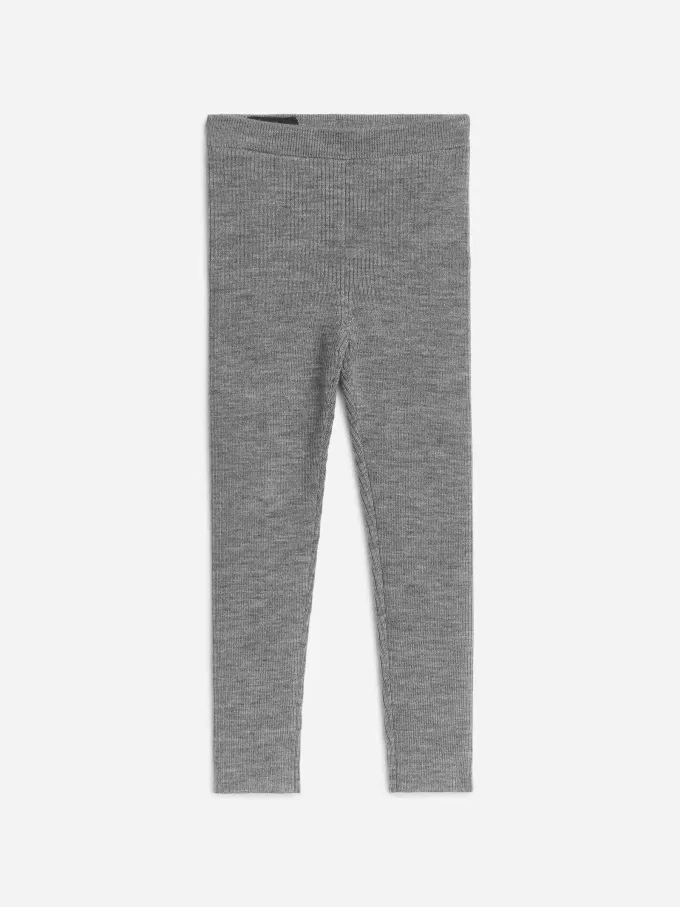Gerippte Leggings aus Wollmischung Gerippte Leggings aus Wollmischung