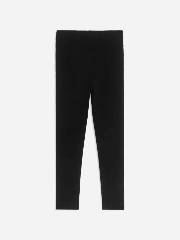 Gerippte Leggings aus Wollmischung Gerippte Leggings aus Wollmischung