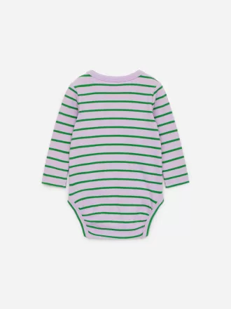 Gerippter Langarm-Body