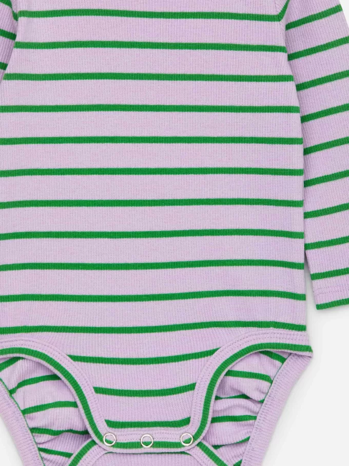 Gerippter Langarm-Body Gerippter Langarm-Body