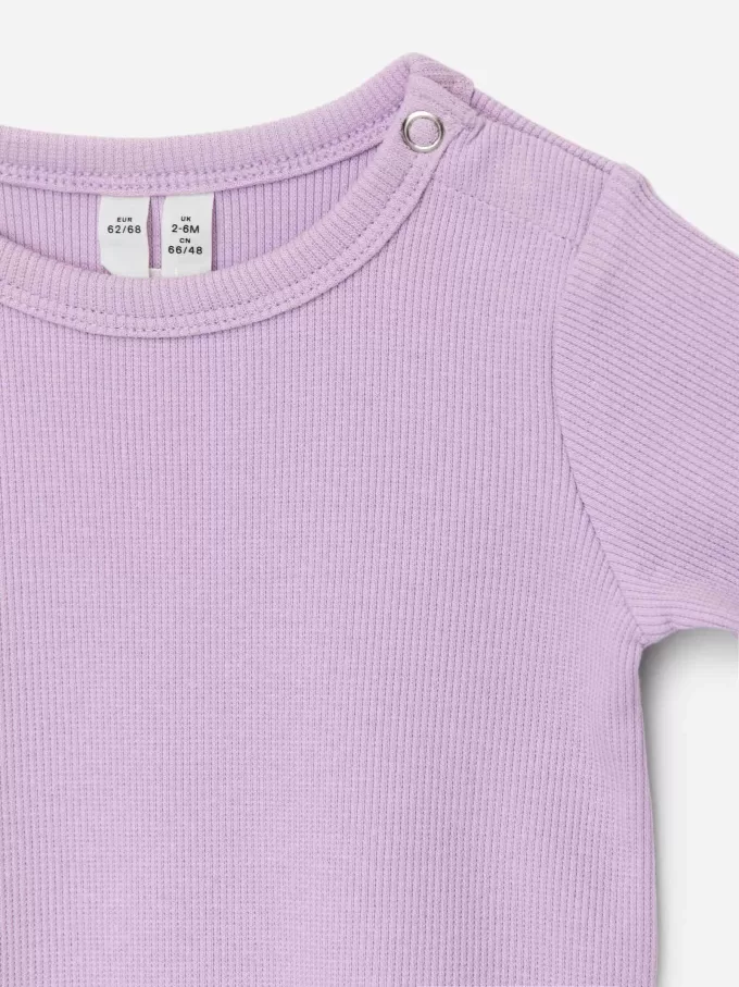 Gerippter Langarm-Body Gerippter Langarm-Body