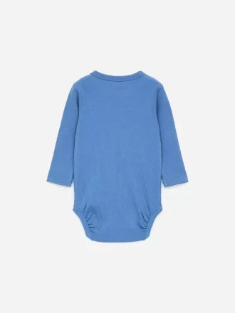 Gerippter Langarm-Body