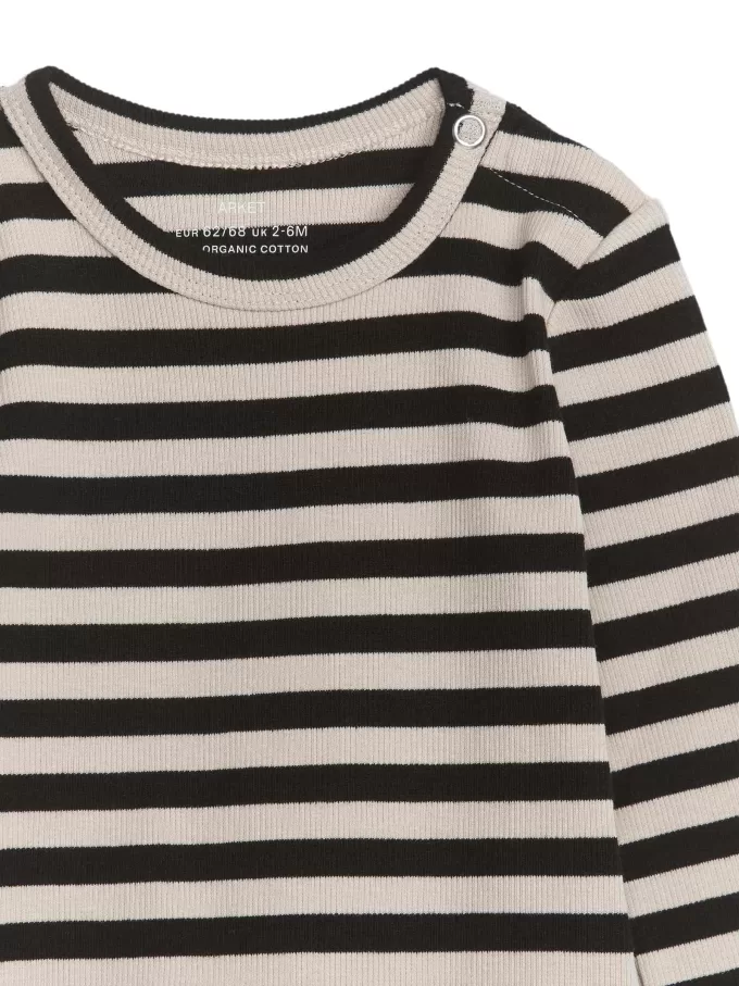 Gerippter Langarm-Body Gerippter Langarm-Body