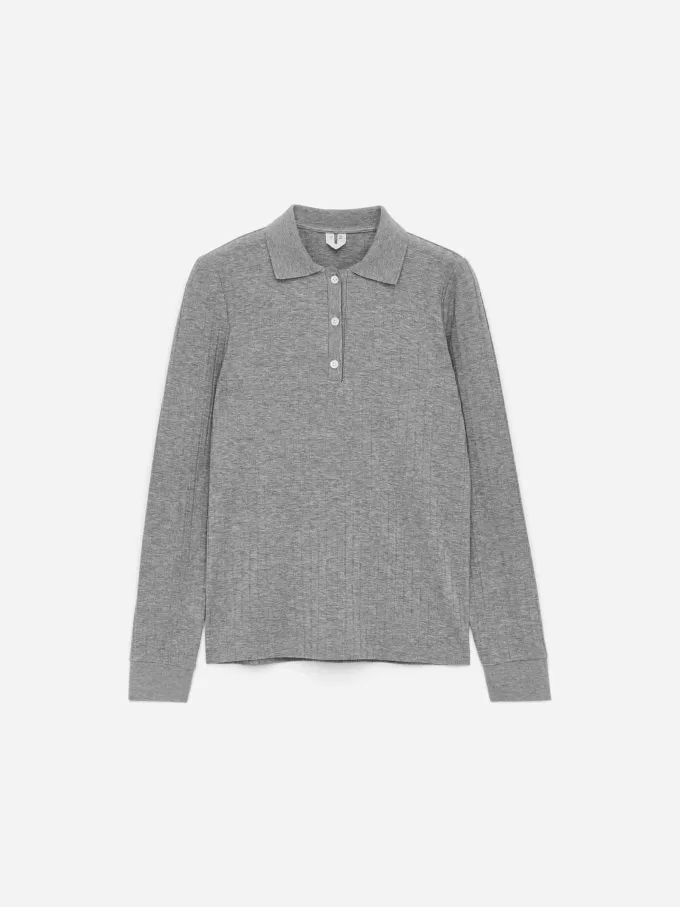 Geripptes Poloshirt Geripptes Poloshirt