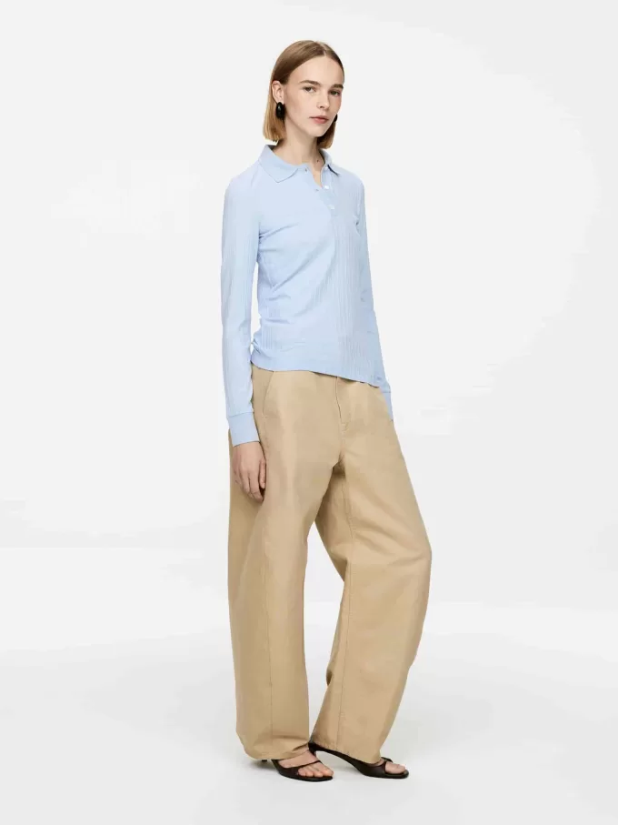 Geripptes Poloshirt Geripptes Poloshirt