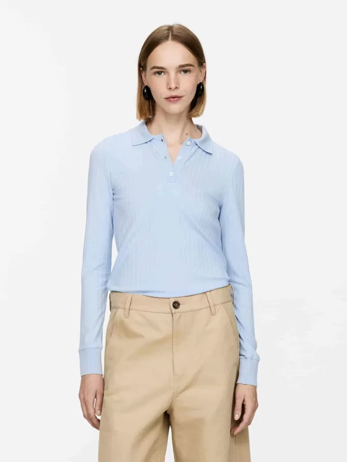 Geripptes Poloshirt Geripptes Poloshirt