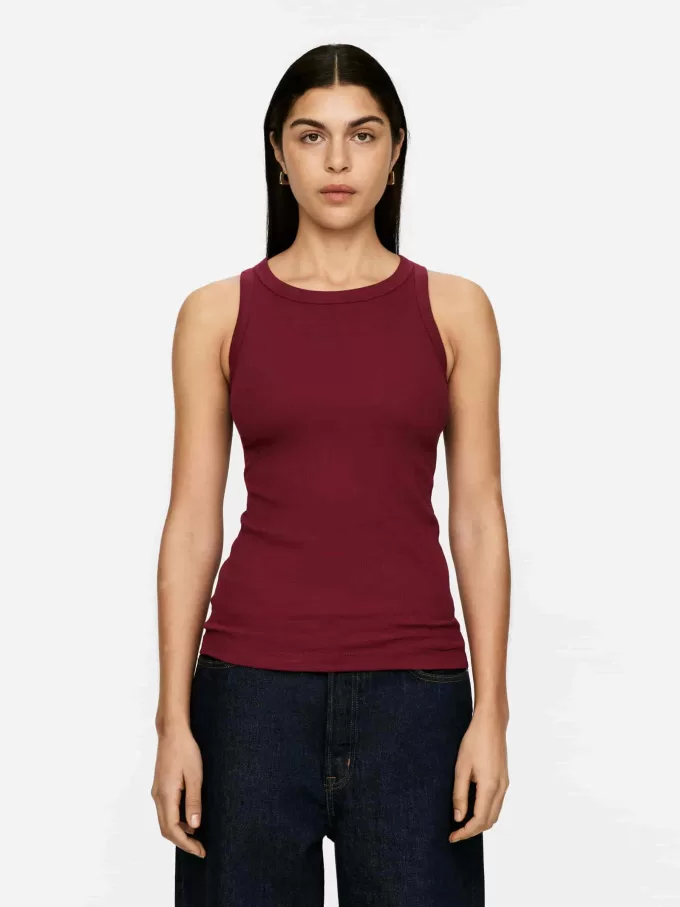 Geripptes Racer-Tanktop Geripptes Racer-Tanktop