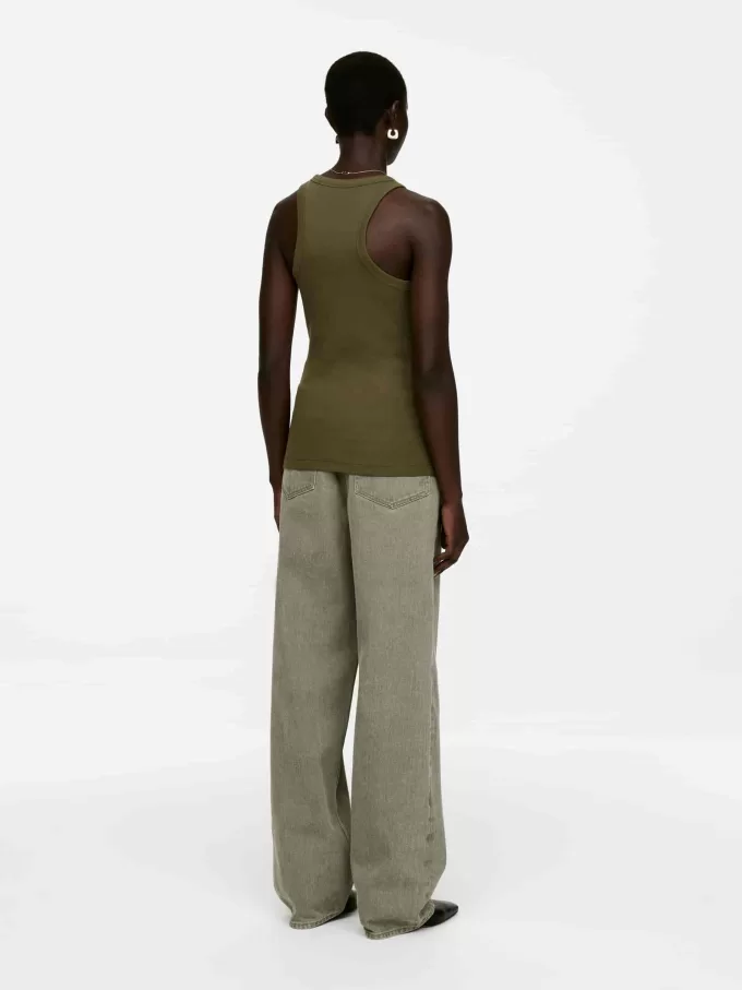 Geripptes Racer-Tanktop Geripptes Racer-Tanktop