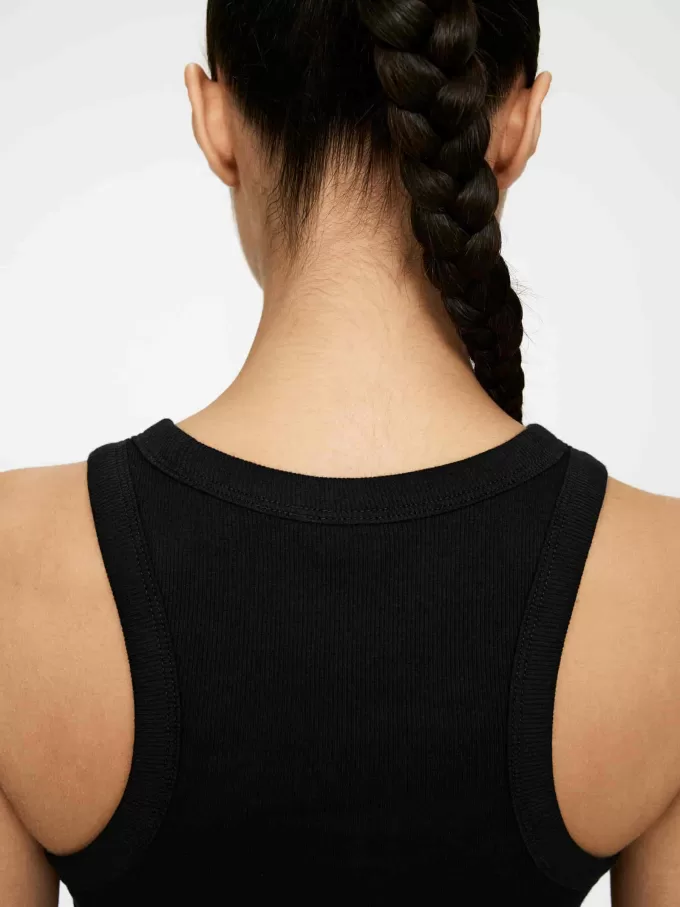 Geripptes Racer-Tanktop Geripptes Racer-Tanktop