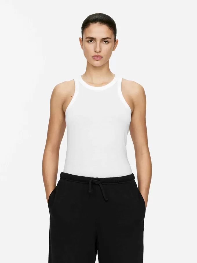 Geripptes Racer-Tanktop Geripptes Racer-Tanktop