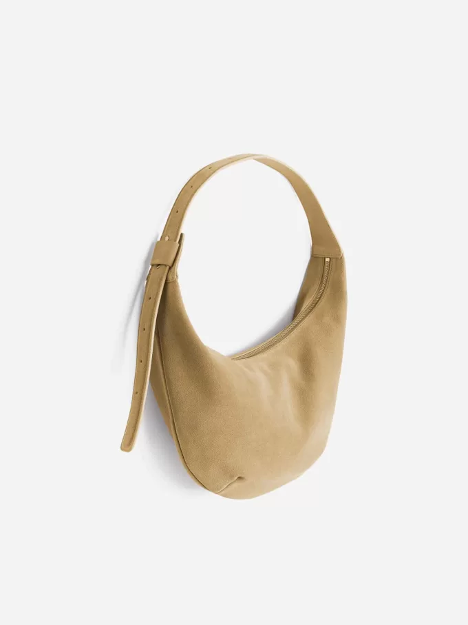 Geschwungene Wildledertasche Geschwungene Wildledertasche