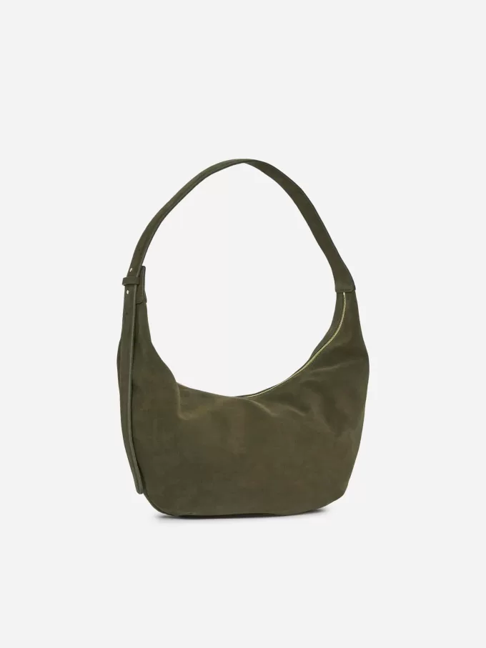 Geschwungene Wildledertasche Geschwungene Wildledertasche
