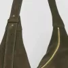 Geschwungene Wildledertasche Geschwungene Wildledertasche