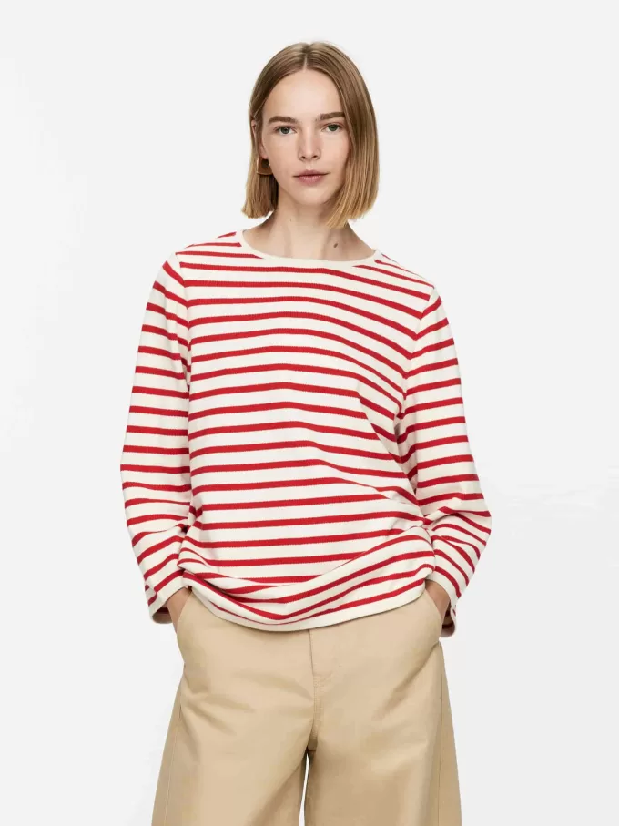 Gestrickter Baumwollpullover