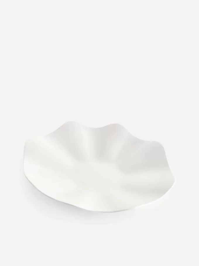 Gewellte Steinzeugschale