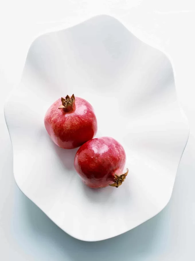 Gewellte Steinzeugschale