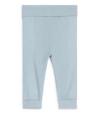 Glatte Ripp-Leggings für Neugeborene