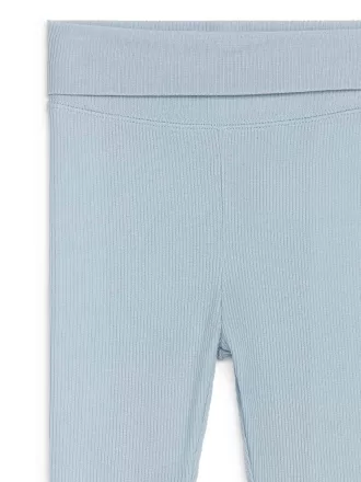 Glatte Ripp-Leggings für Neugeborene