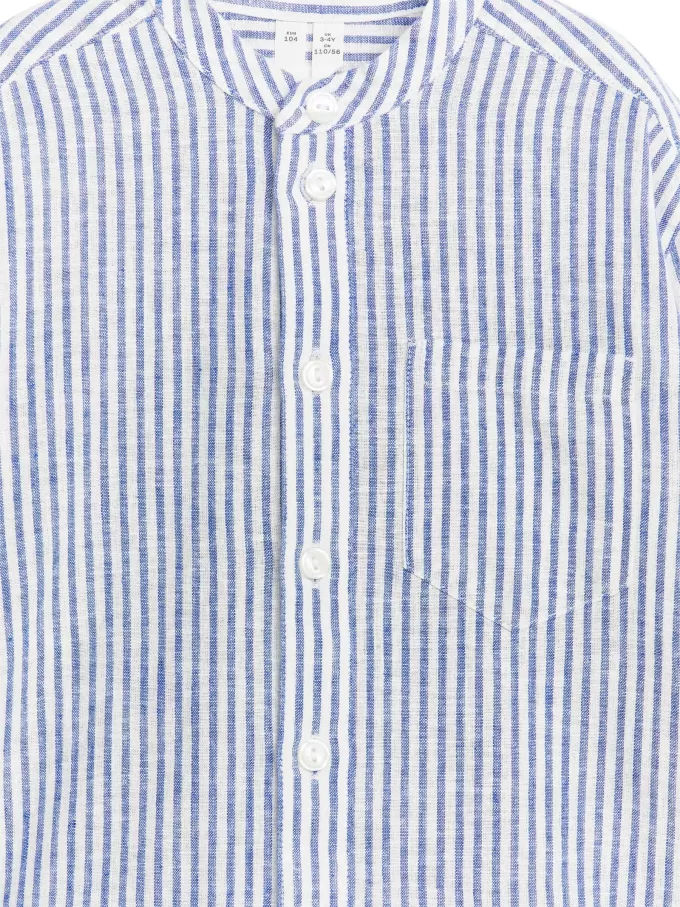 Henley-Leinenhemd Henley-Leinenhemd