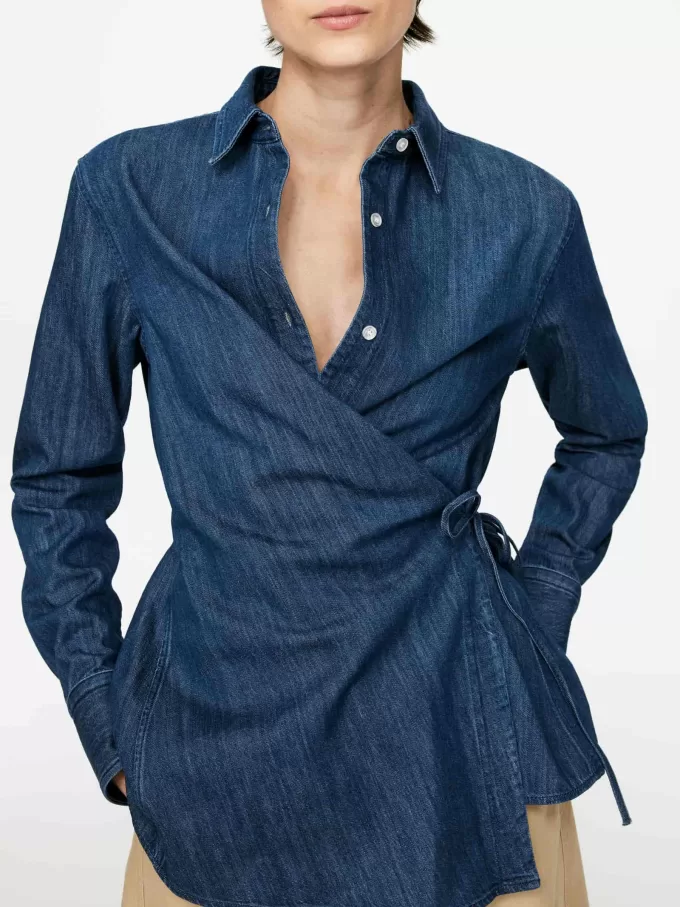 Jeans-Wickelshirt Jeans-Wickelshirt