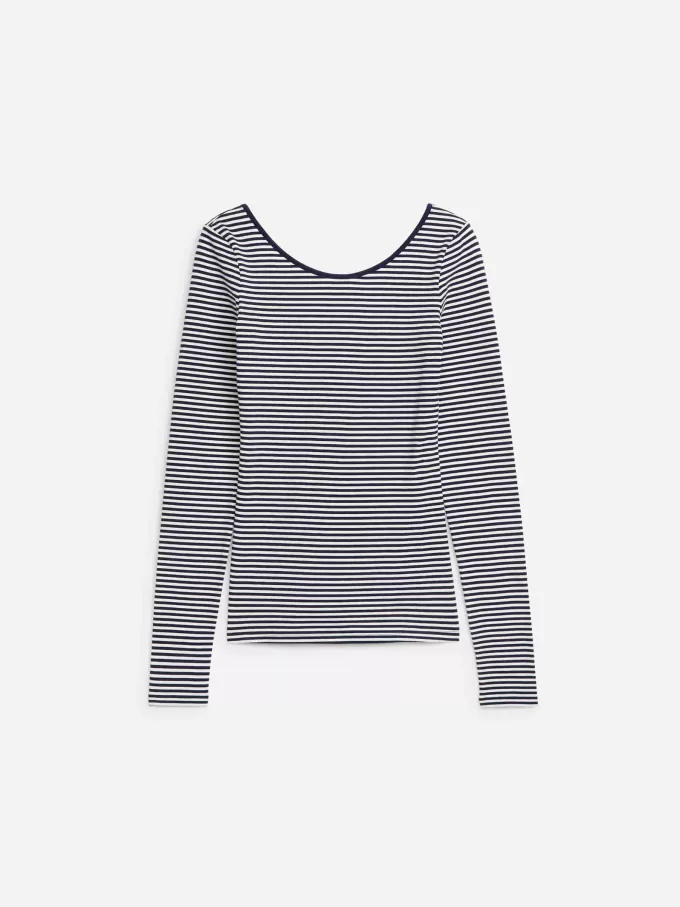 Jersey-Oberteil mit U-Ausschnitt Jersey-Oberteil mit U-Ausschnitt