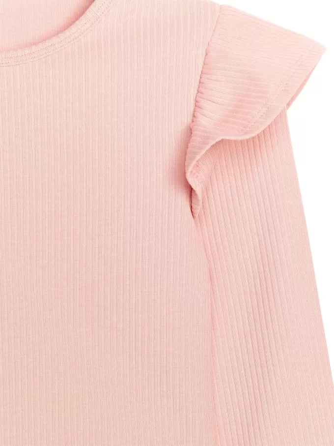 Jersey-Top mit Rüschen Jersey-Top mit Rüschen