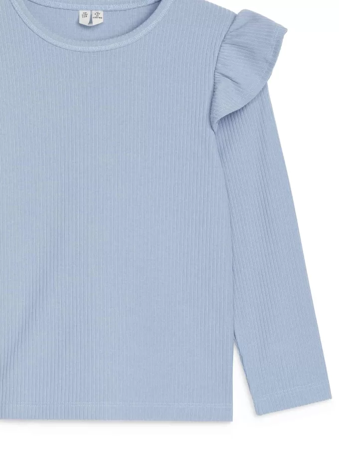 Jersey-Top mit Rüschen Jersey-Top mit Rüschen